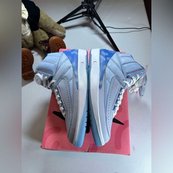 *Brand New* Size 10.5 - Jordan 2 Retro x J. Balvin Blue 2022 - Picture 12 of 13
